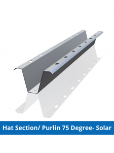 Hat Section Purlin 75 Degree- Solar